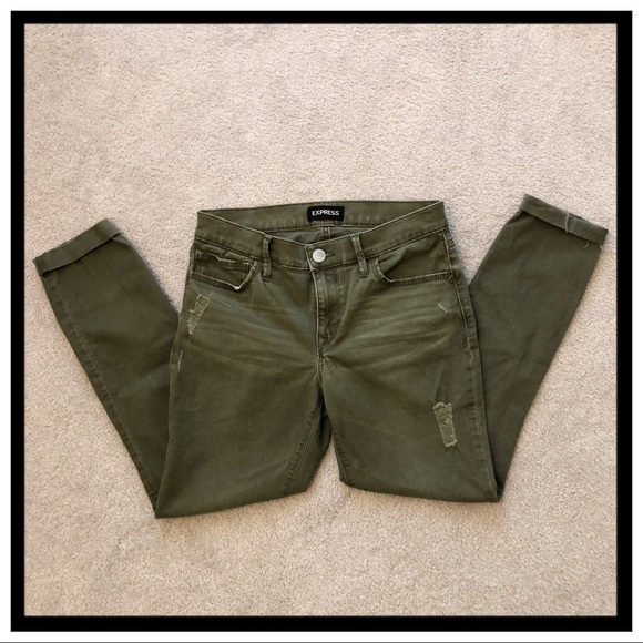 Express Denim - [express] Ankle Legging Mid-Rise Jeans